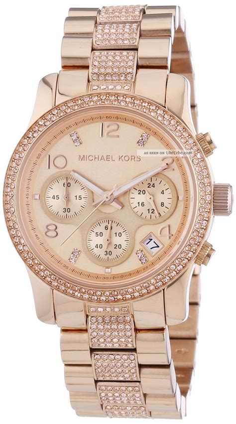 goldene michael kors damenuhr|michael kors rose gold.